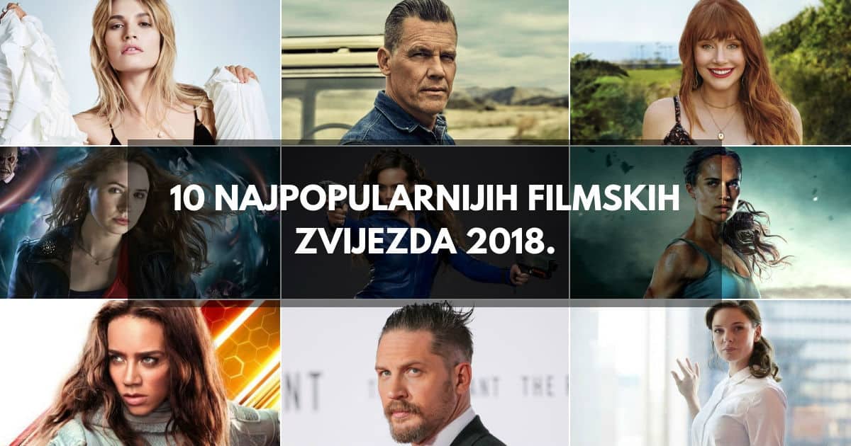 10 Najpopularnijih filmskih zvijezda 2018.