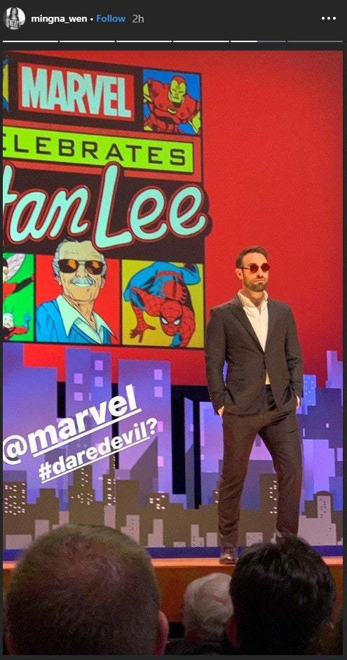 Daredevil zvijezda Charlie Cox obukao se kao Matt Murdock na priznanju Stan Leeju