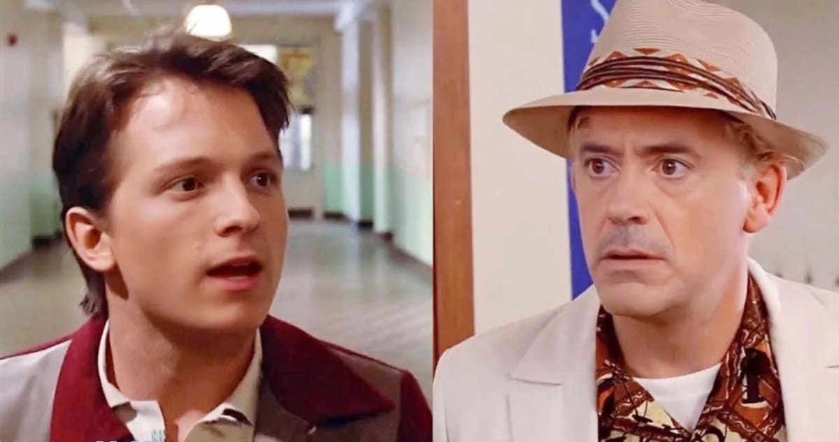 Marvel zvijezde Robert Downey Jr. i Tom Holland stavljeni u 'Back to the Future' deepfake