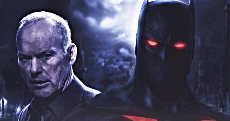 Michael Keaton zamišljen u Batman Beyond filmskom posteru od BossLogica